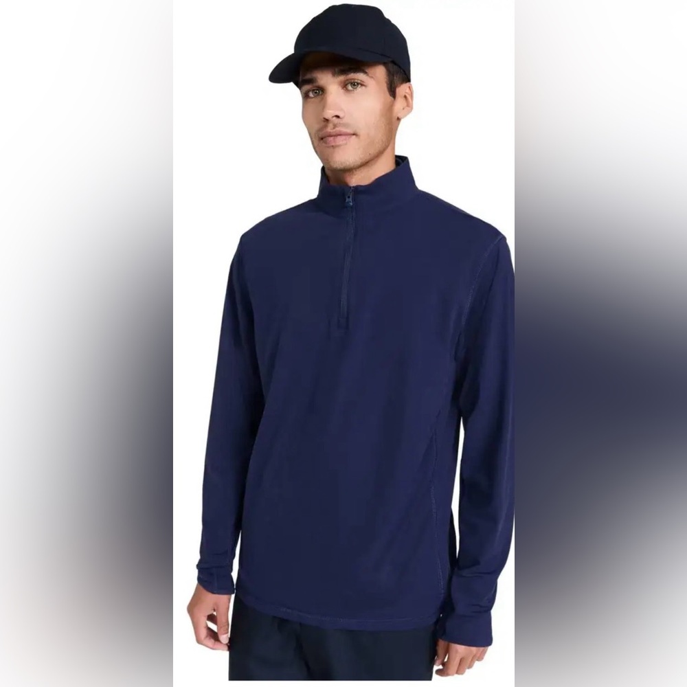 Greyson Maltese Blue Tate Mock Neck Quarter-Zip - Picture 4 of 8